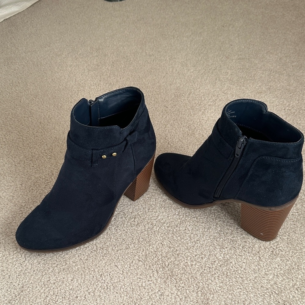 Merona Dark Blue Ankle Booties